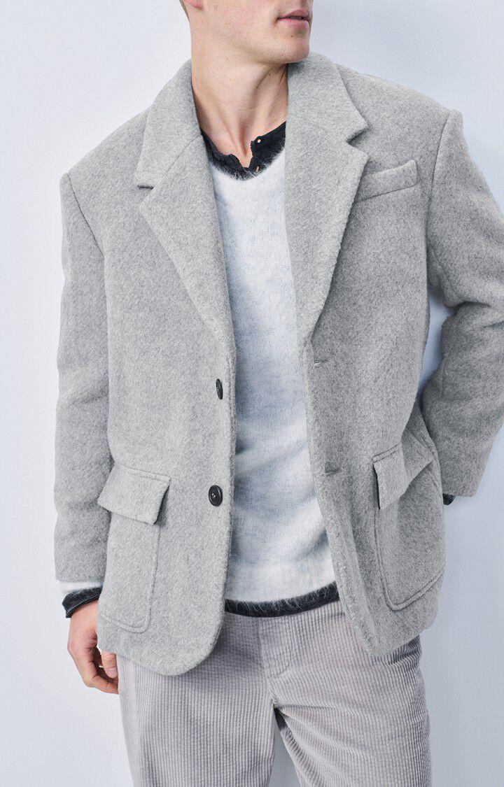 American Vintage Blazer Homme Zefir - GRIS CHINE Manches Longues Gris - H22
