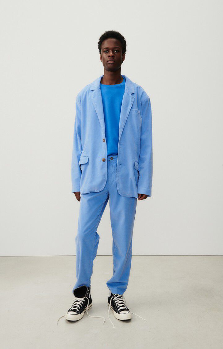 American Vintage Blazer Homme Zulaland - HORIZON 64 Manches Longues Bleu - E24