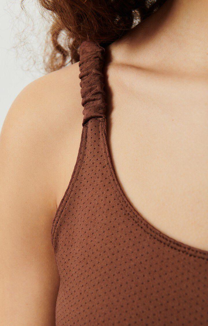 American Vintage Body Femme Apatown - BRUNE 0 Fines Bretelles Marron - E24