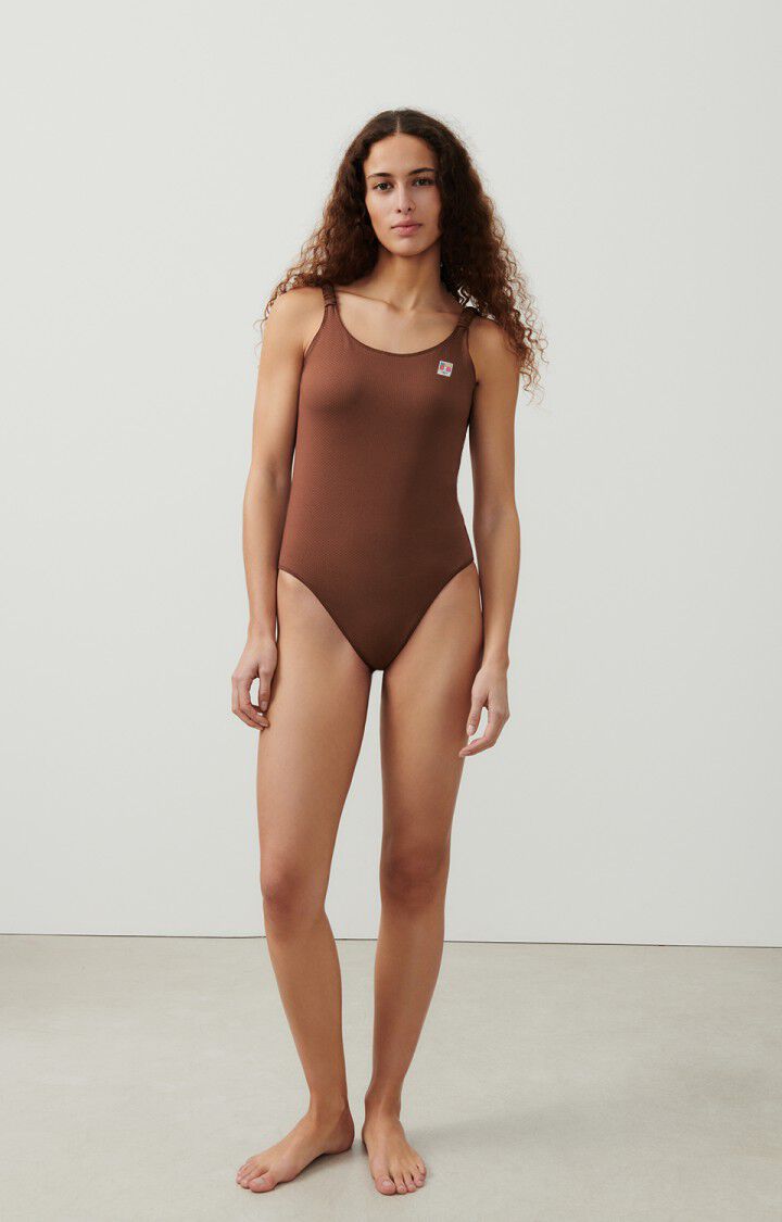 American Vintage Body Femme Apatown - BRUNE 0 Fines Bretelles Marron - E24