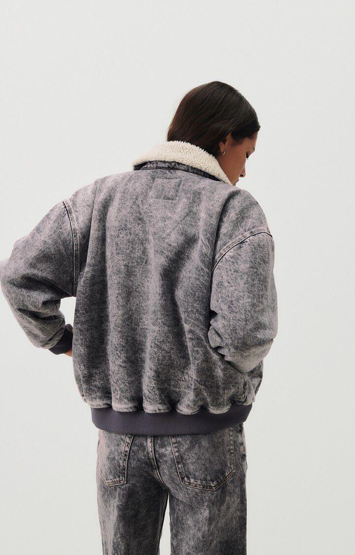 American Vintage Bombers Femme Yopday - SNOW BLACK 52 Manches Longues Gris - E24