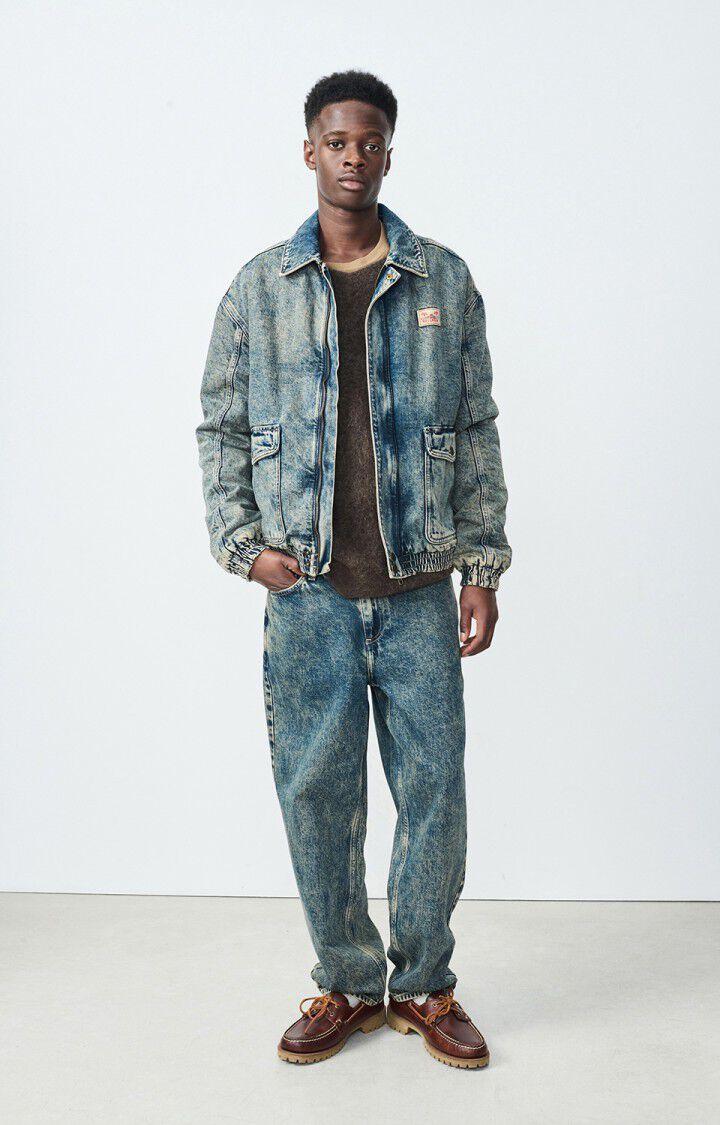 American Vintage Bombers Homme Joybird - DIRTY VINTAGE Manches Longues Bleu - H24