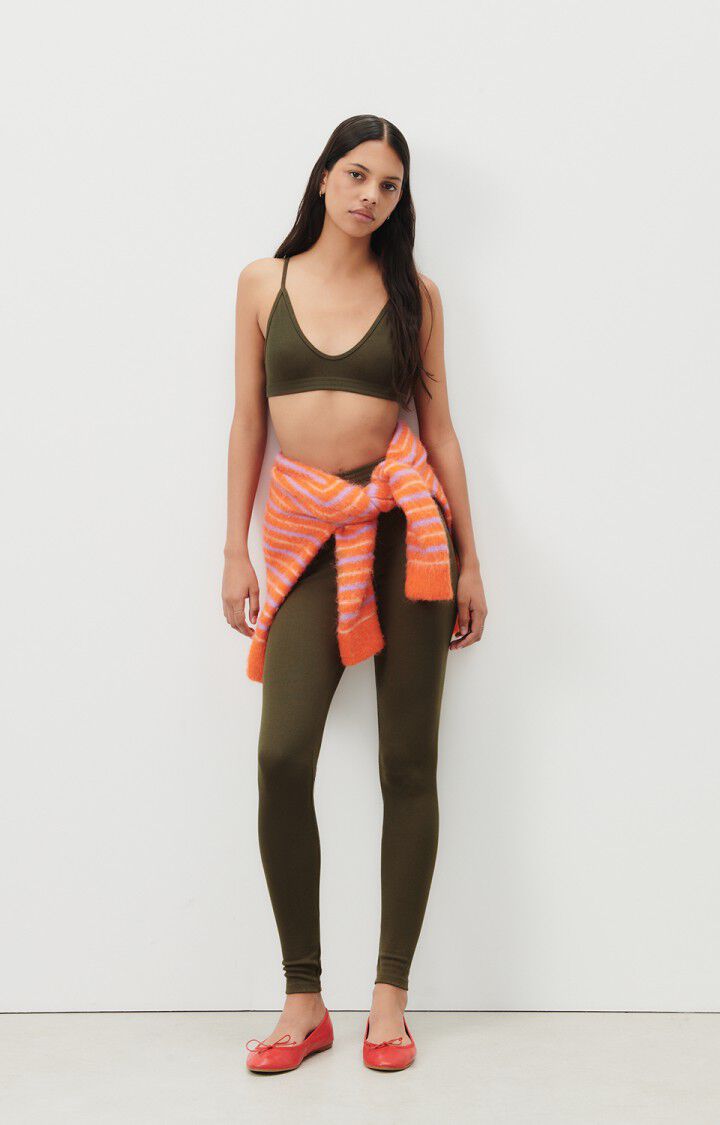 American Vintage Brassière Femme Bawabay - KAKI 0 Fines Bretelles Vert - H23