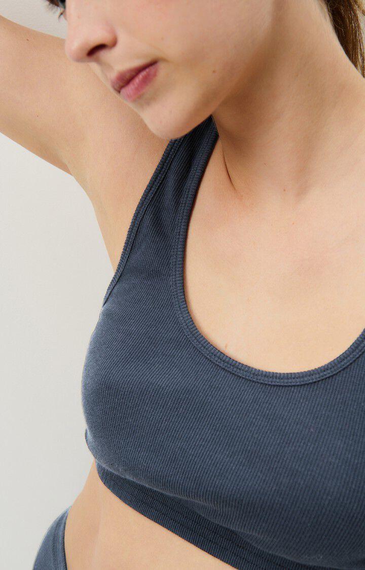 American Vintage Brassière Femme Blarow - NAVY CHINE 0 Sans Manches Bleu - H24