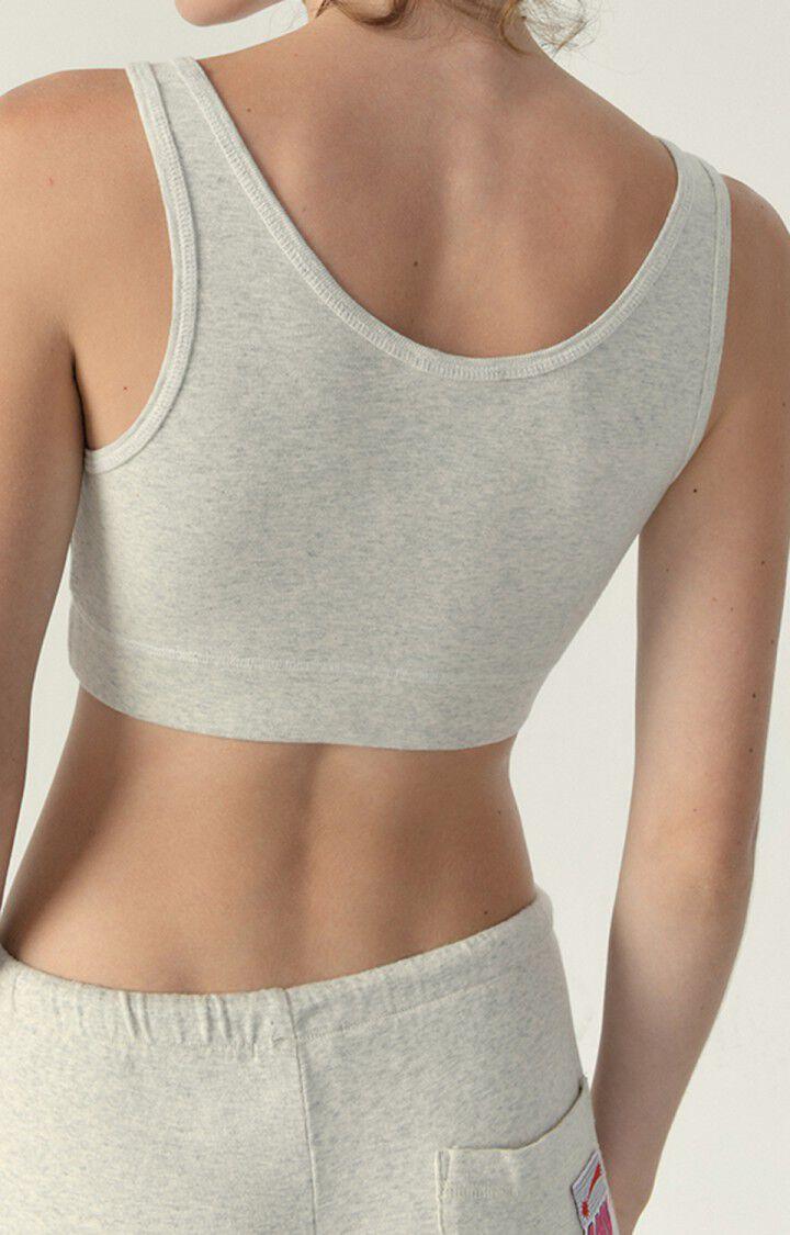 American Vintage Brassière Femme Bozy - CREME CHINE Sans Manches Beige - H22B
