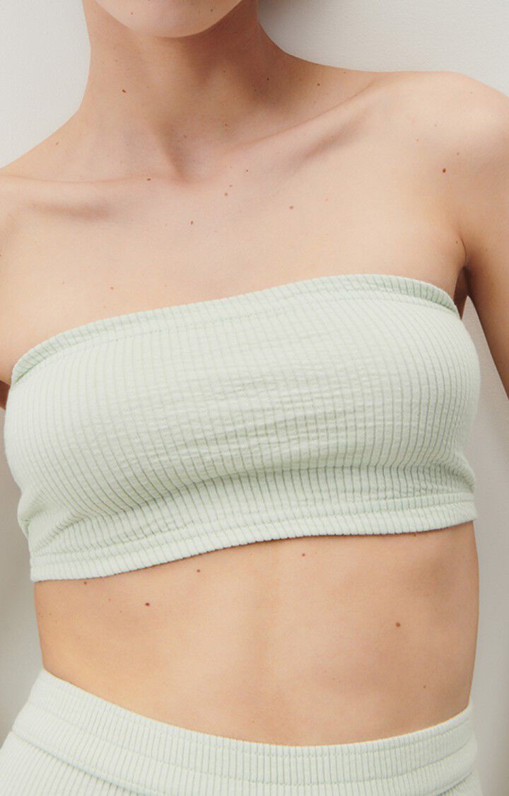 american vintage Brassière femme Pacom - OPALE 0 Sans manches Vert - E23