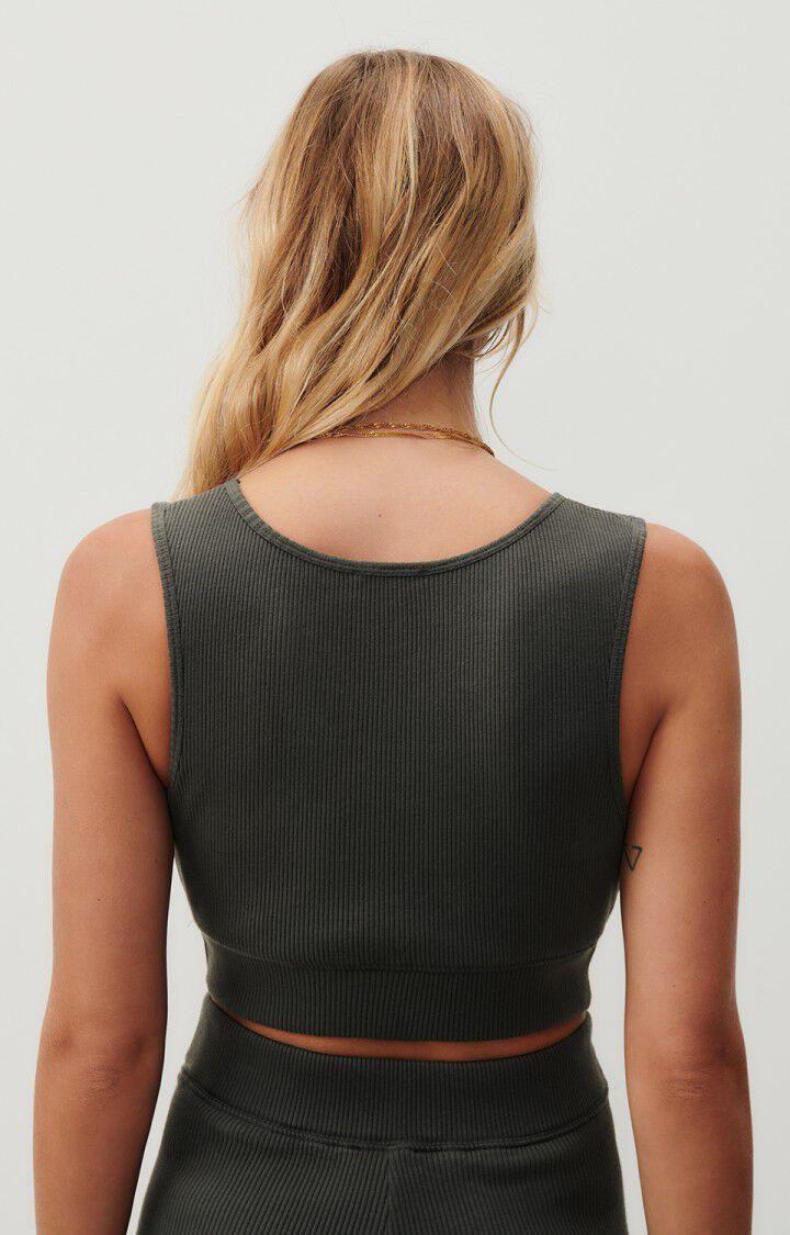 American Vintage Brassière Femme Piwik - ANTHRACITE CHINE 0 Sans Manches Gris - H23