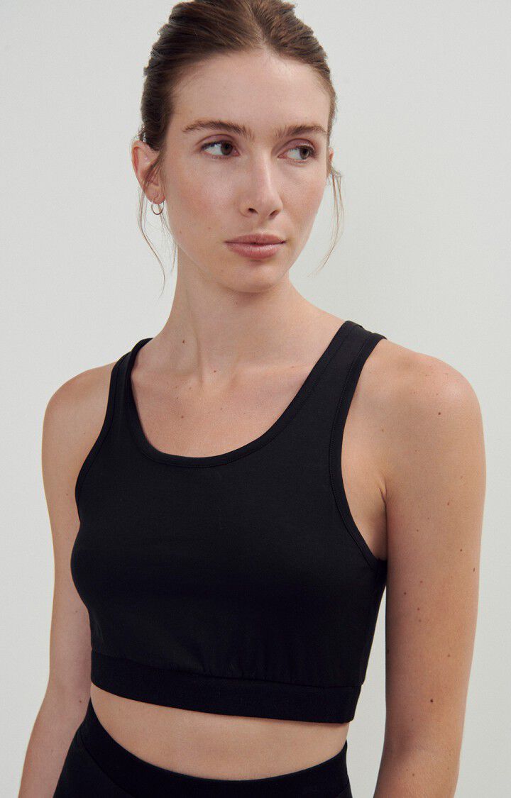 american vintage Brassière femme Synorow - NOIR 0 Sans manches Noir - E24