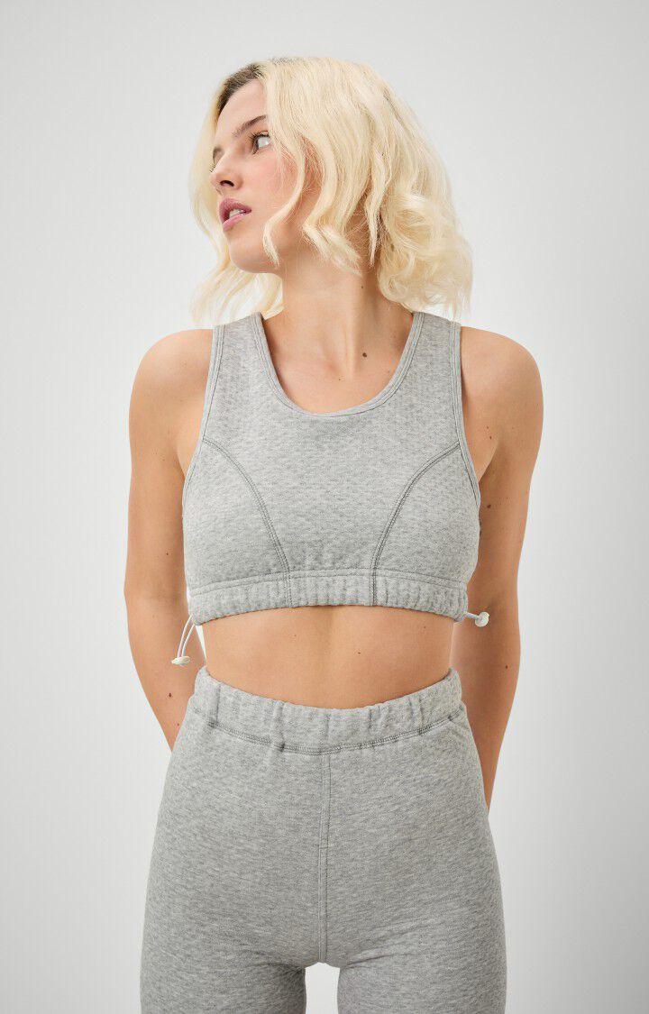 American Vintage Brassiere Femme Ugitown - GRIS CHINE Sans Manches Gris - H21