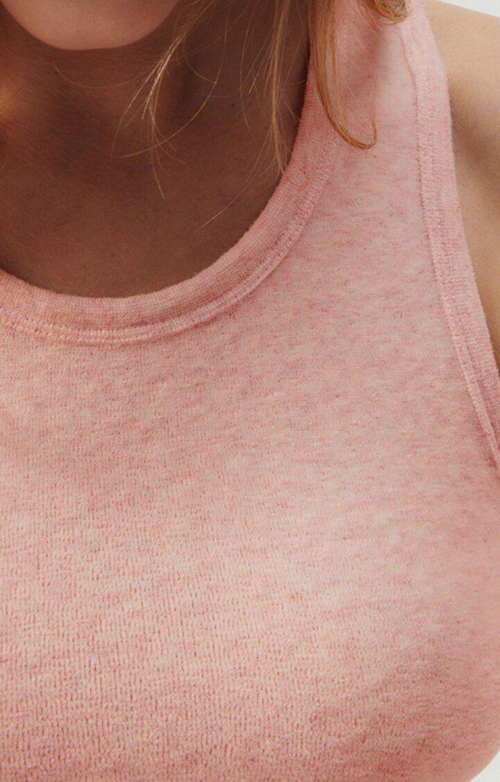 American Vintage Brassière Femme Ukoz - BABY DOLL CHINE 0 Sans Manches Rose - E23