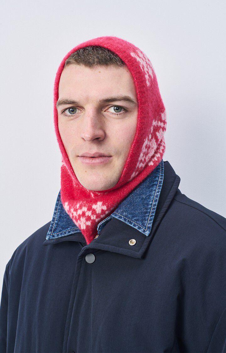 american vintage Cagoule mixte Gylson - FUCHSIA JACQUARD ECRU Rose - H24