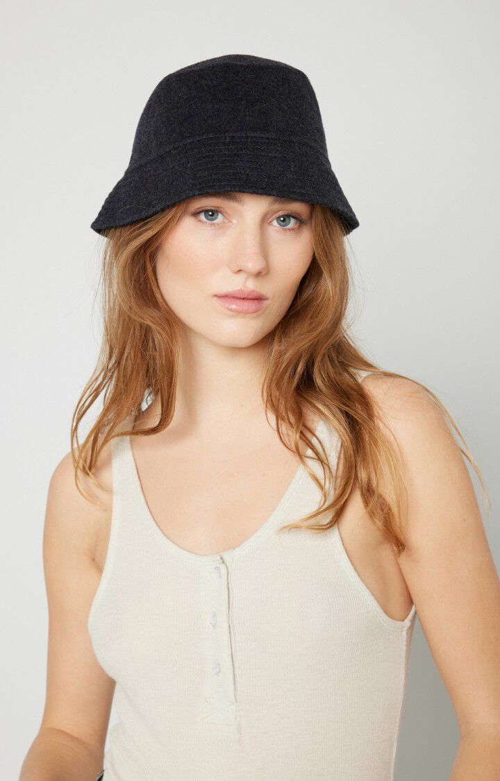 american vintage Chapeau Dadoulove - CHAUVE SOURIS CHINE Noir - H22