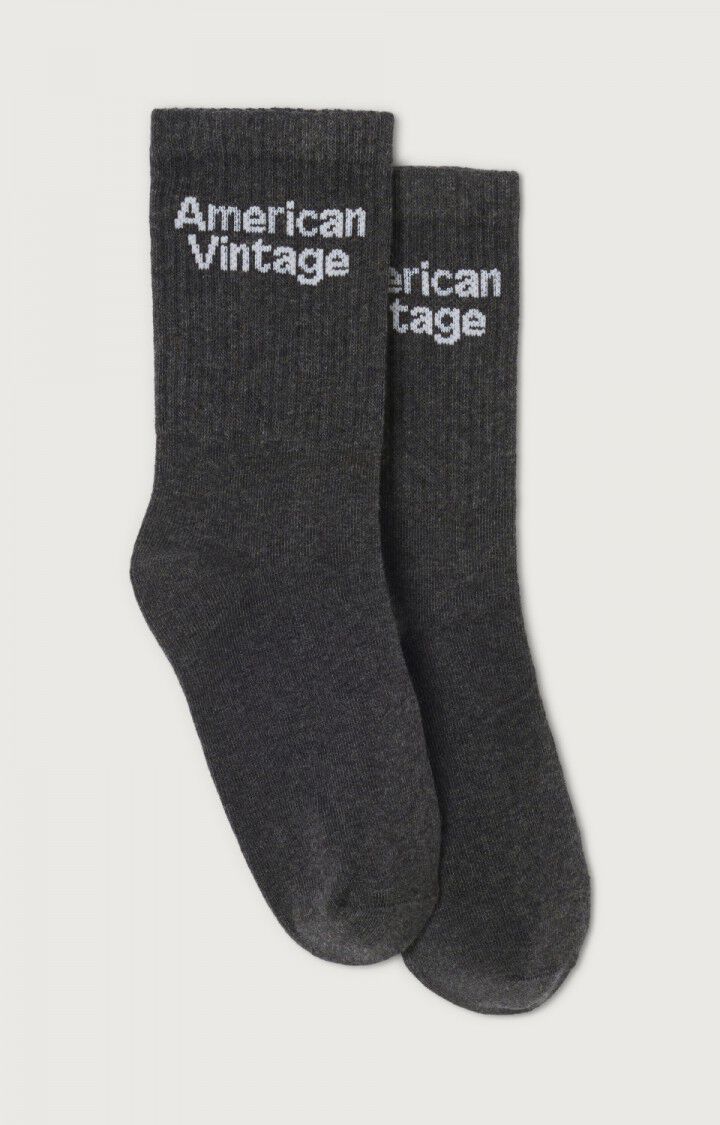 american vintage Chaussettes enfant Clypsun - ANTHRACITE CHINE Gris - E25
