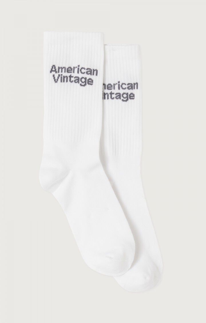 American Vintage Chaussettes Mixte Clypsun - BLANC Blanc - E25