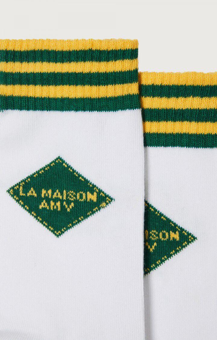 American Vintage Chaussettes Mixte Clypsun - VERT ET JAUNE RAYE Vert - E25