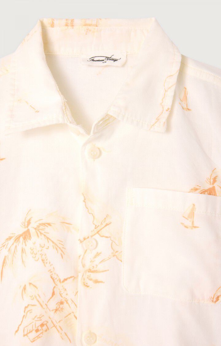 American Vintage Chemise Enfant Bygoo - MAURICE 15 Manches Courtes Blanc - E24