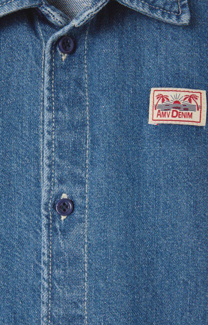 American Vintage Chemise Enfant Globay - MEDIUM BLUE 32 Manches Longues Bleu - H24