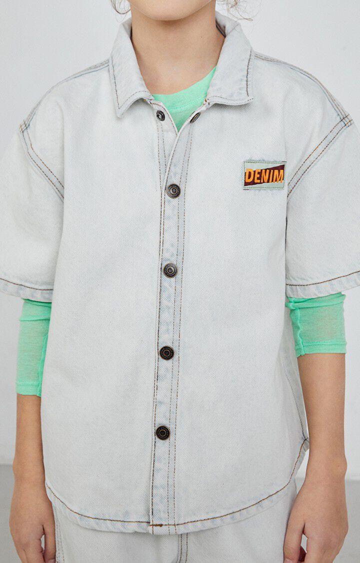 american vintage Chemise enfant Joybird - SUPER BLEACHED 15 Manches courtes Blanc - E23