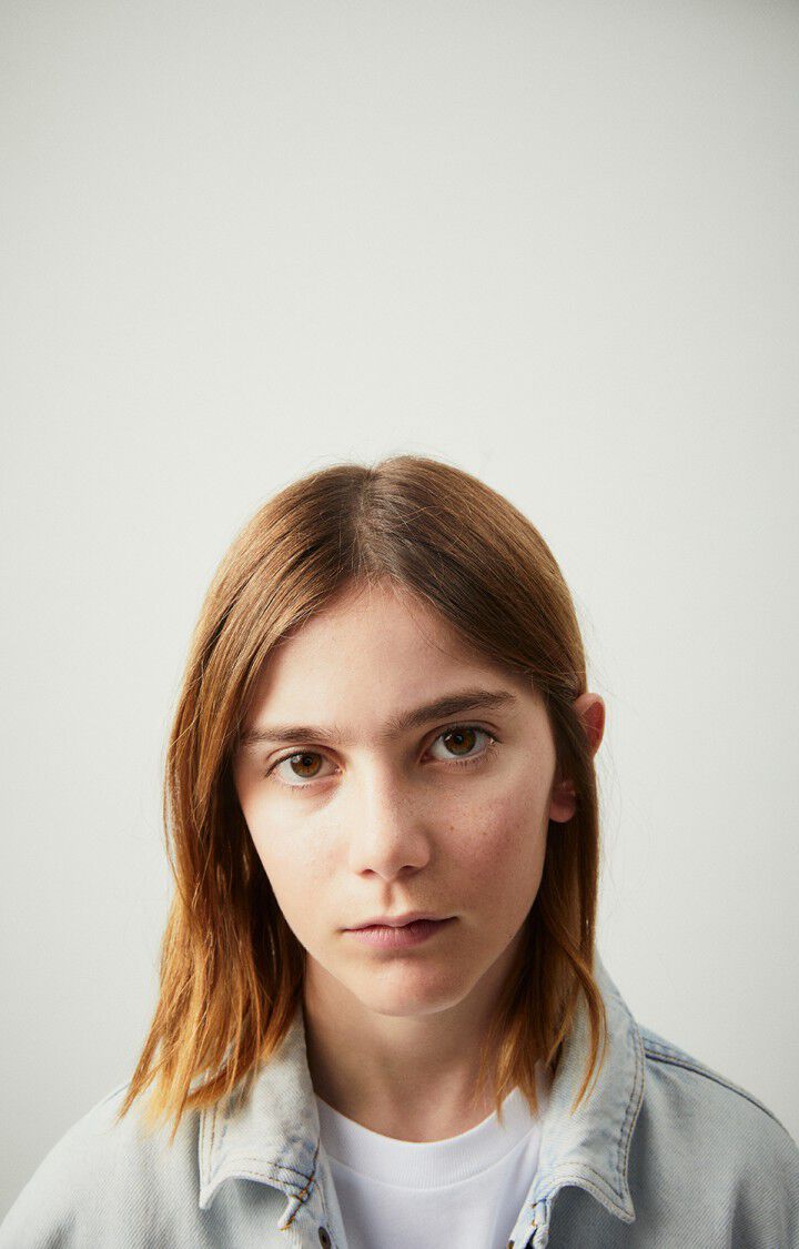 American Vintage Chemise Enfant Joybird - WINTER BLEACHED 30 Manches Longues Bleu - E25