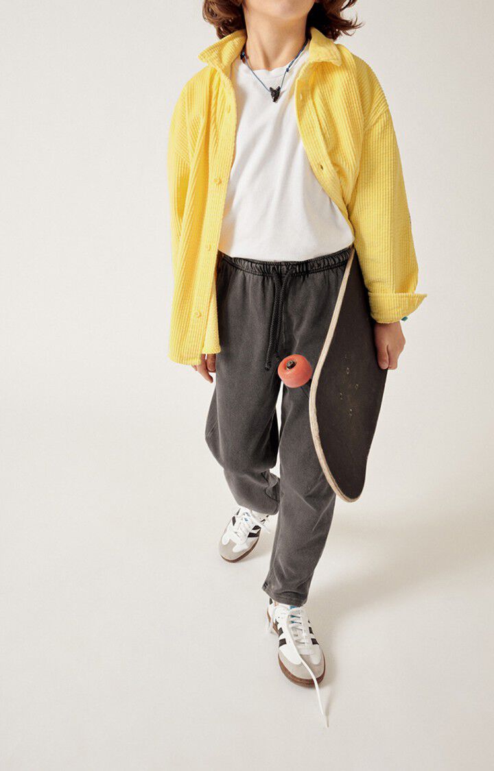 American Vintage Chemise Enfant Padow - BANANE 32 Manches Longues Jaune - E23