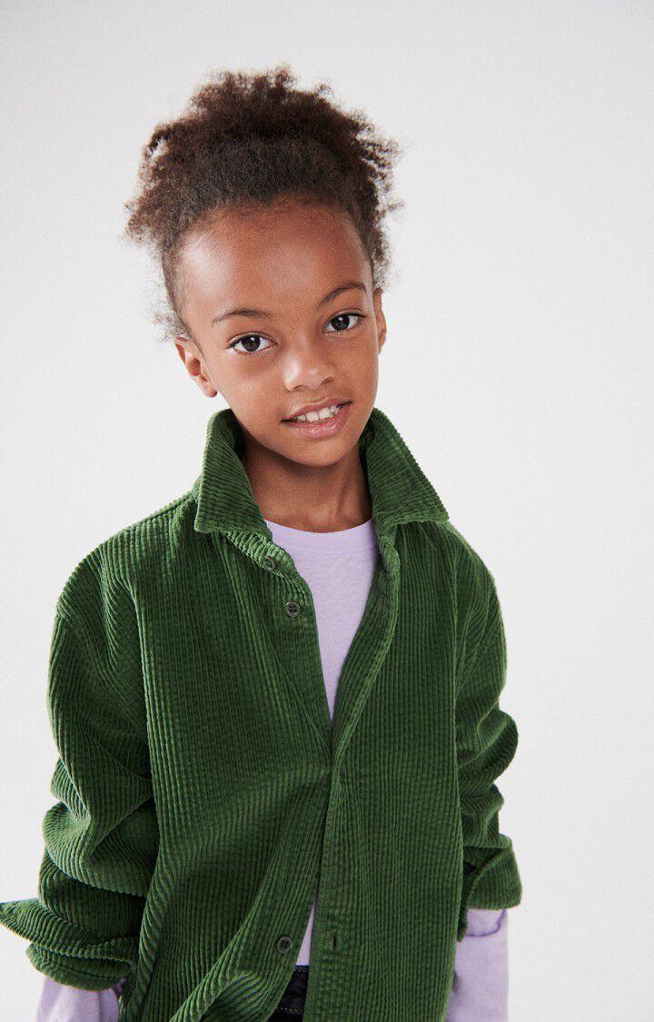 American Vintage Chemise Enfant Padow - BASILIC VINTAGE 32 Manches Longues Vert - H24