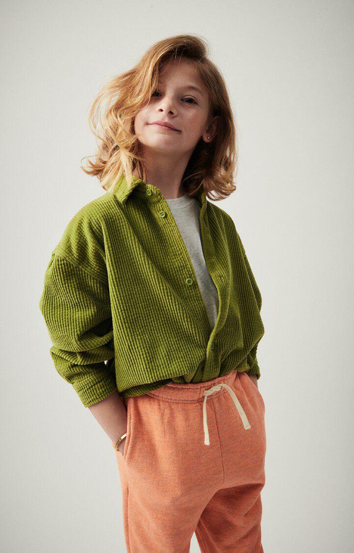 american vintage Chemise enfant Padow - CAMELEON VINTAGE 32 Manches longues Vert - E24