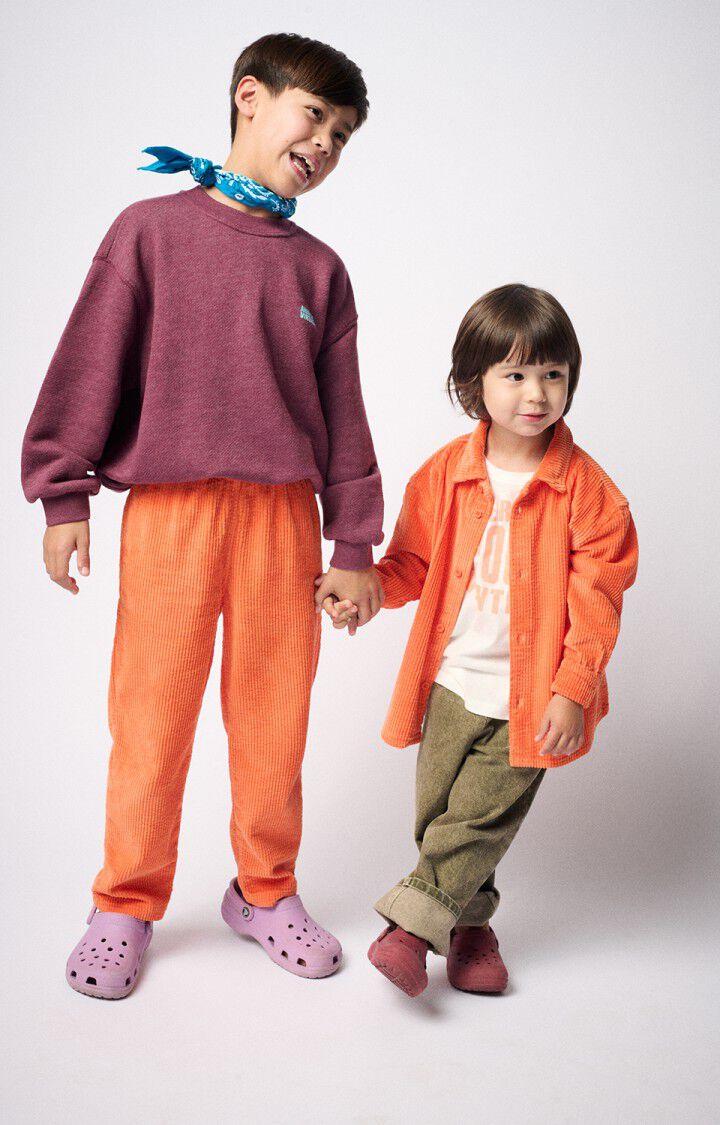 American Vintage Chemise Enfant Padow - CAPUCINE VINTAGE 32 Manches Longues Orange - E25