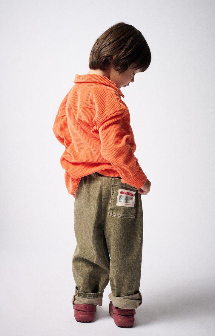 American Vintage Chemise Enfant Padow - CAPUCINE VINTAGE 32 Manches Longues Orange - E25