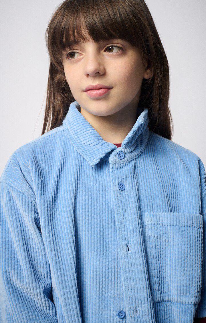 American Vintage Chemise Enfant Padow - HORIZON VINTAGE 16 Manches Courtes Bleu - E25