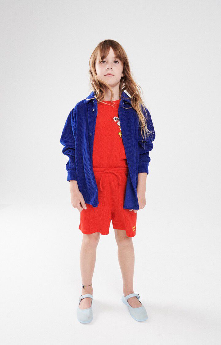 American Vintage Chemise Enfant Padow - INDIGO 32 Manches Longues Bleu - E23