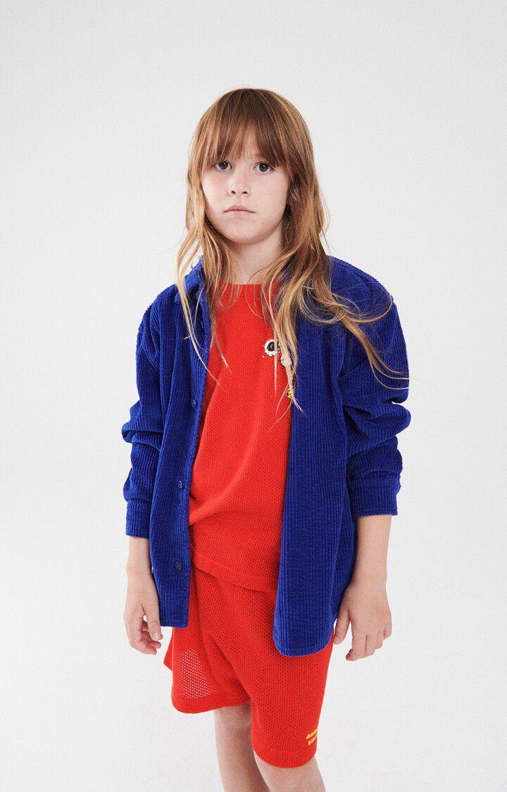 american vintage Chemise enfant Padow - INDIGO 32 Manches longues Bleu - E23