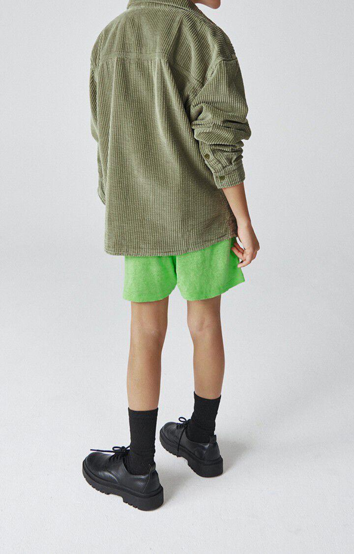 American Vintage Chemise Enfant Padow - LENTILLE 32 Manches Longues Vert - E23