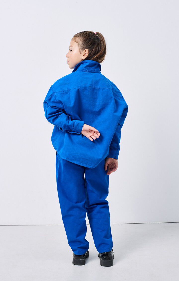 American Vintage Chemise Enfant Rygybay - BLEU DE PRUSSE 32 Manches Longues Bleu - E25