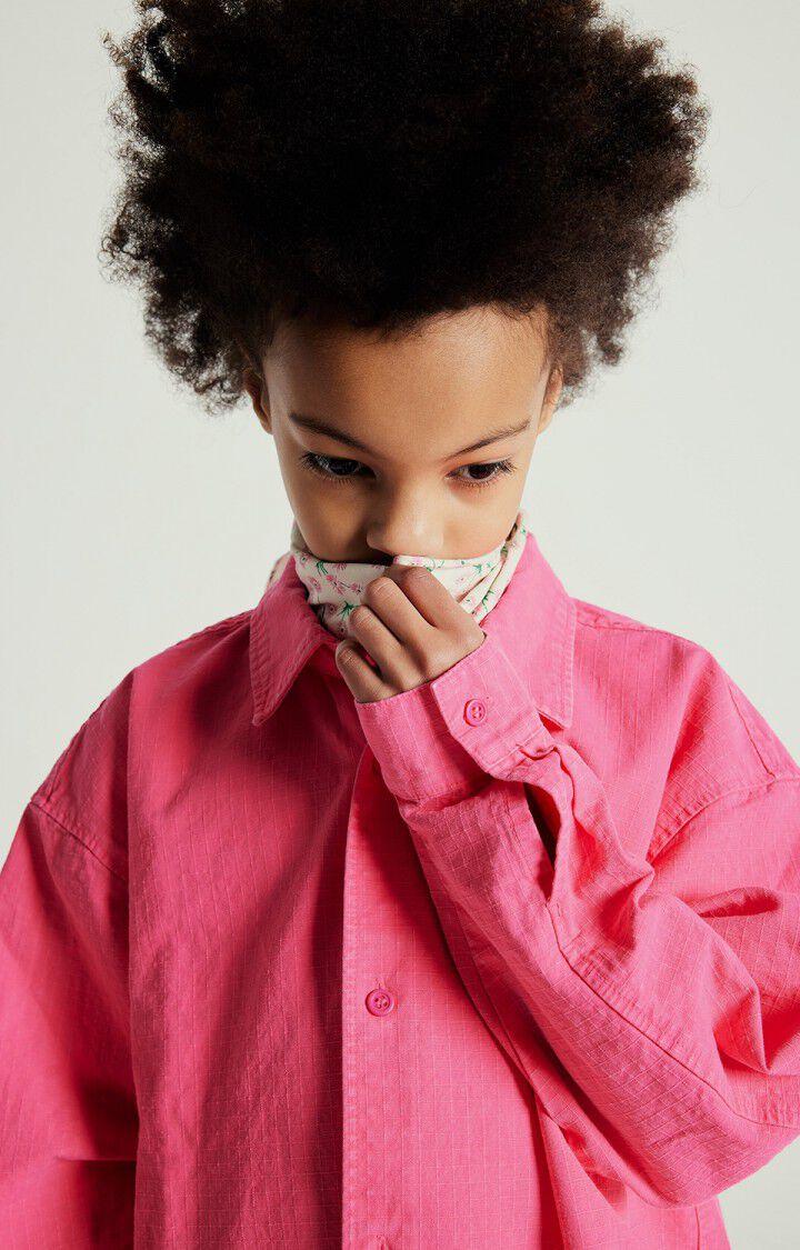 American Vintage Chemise Enfant Rygybay - GERANIUM FLUO 32 Manches Longues Rose - E25