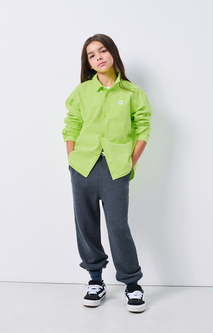 American Vintage Chemise Enfant Rygybay - JAUNE FLUO 32 Manches Longues Jaune - H24