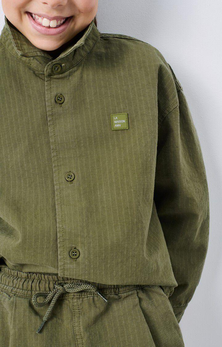 American Vintage Chemise Enfant Rygybay - KAKI 32 Manches Longues Vert - E25