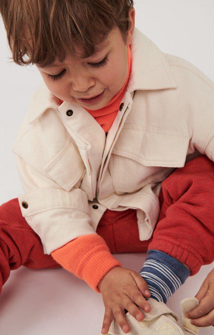 American Vintage Chemise Enfant Spywood - ECRU 30 Manches Longues Beige - E25