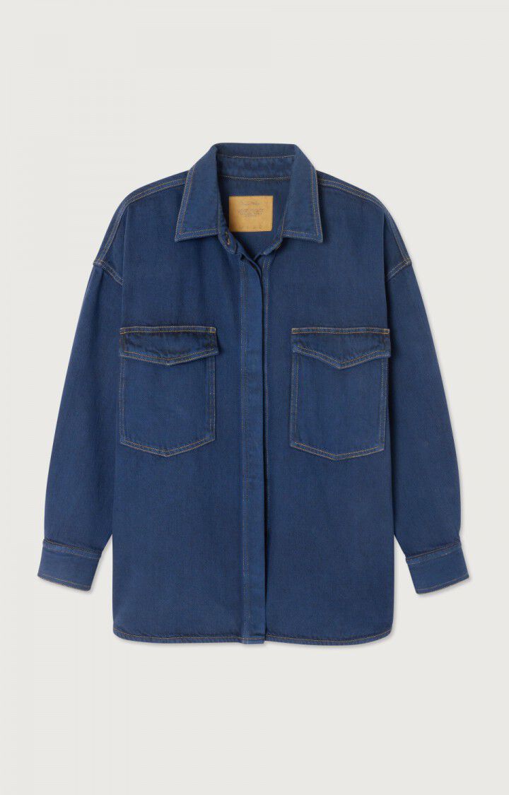 american vintage Chemise femme Blinewood - MIDNIGHT BLUE 50 Manches longues Bleu - H23