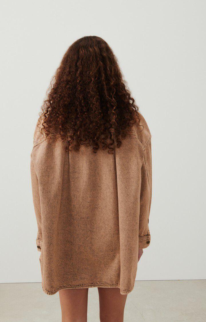 American Vintage Chemise Femme Blinewood - SURTEINT NUDE 50 Manches Longues Marron - E24