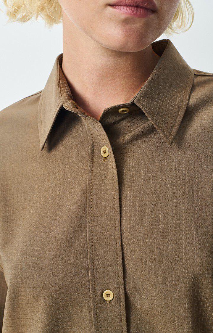 American Vintage Chemise Femme Doacity - ARTICHAUT 50 Manches Longues Marron - H24