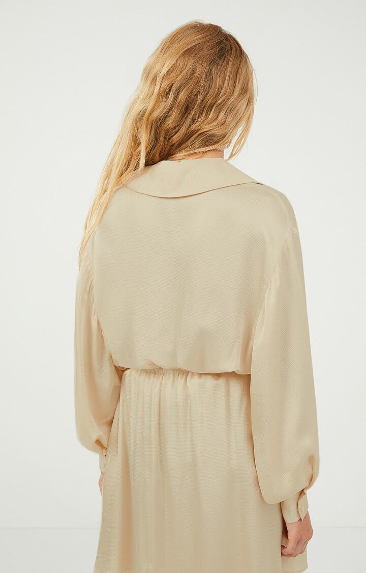 American Vintage Chemise Femme Gintown - COLOMBE Manches Longues Beige - H21