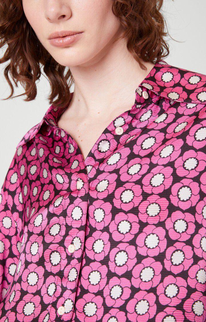 American Vintage Chemise Femme Gintown - SYLVIE Manches Longues Rose - H21