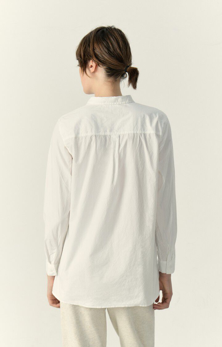 American Vintage Chemise Femme Hydway - BLANC 59 Manches Longues Blanc - E23