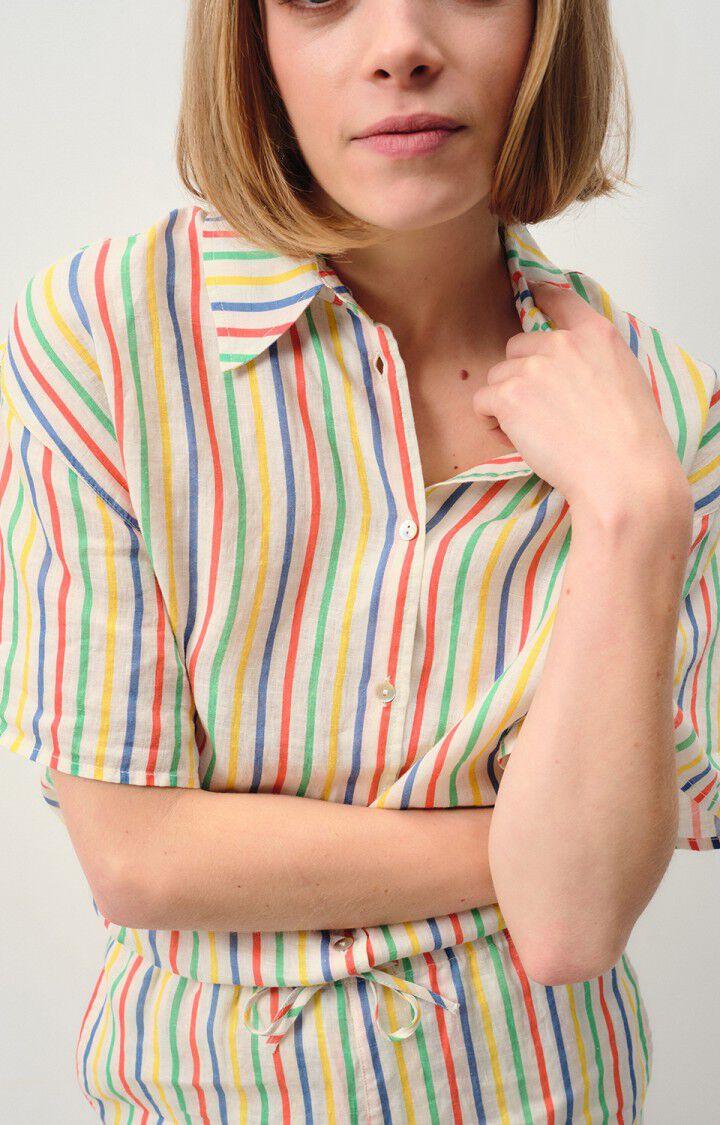 American Vintage Chemise Femme Ivybo - CHARLY 21 Manches Courtes Blanc - E24