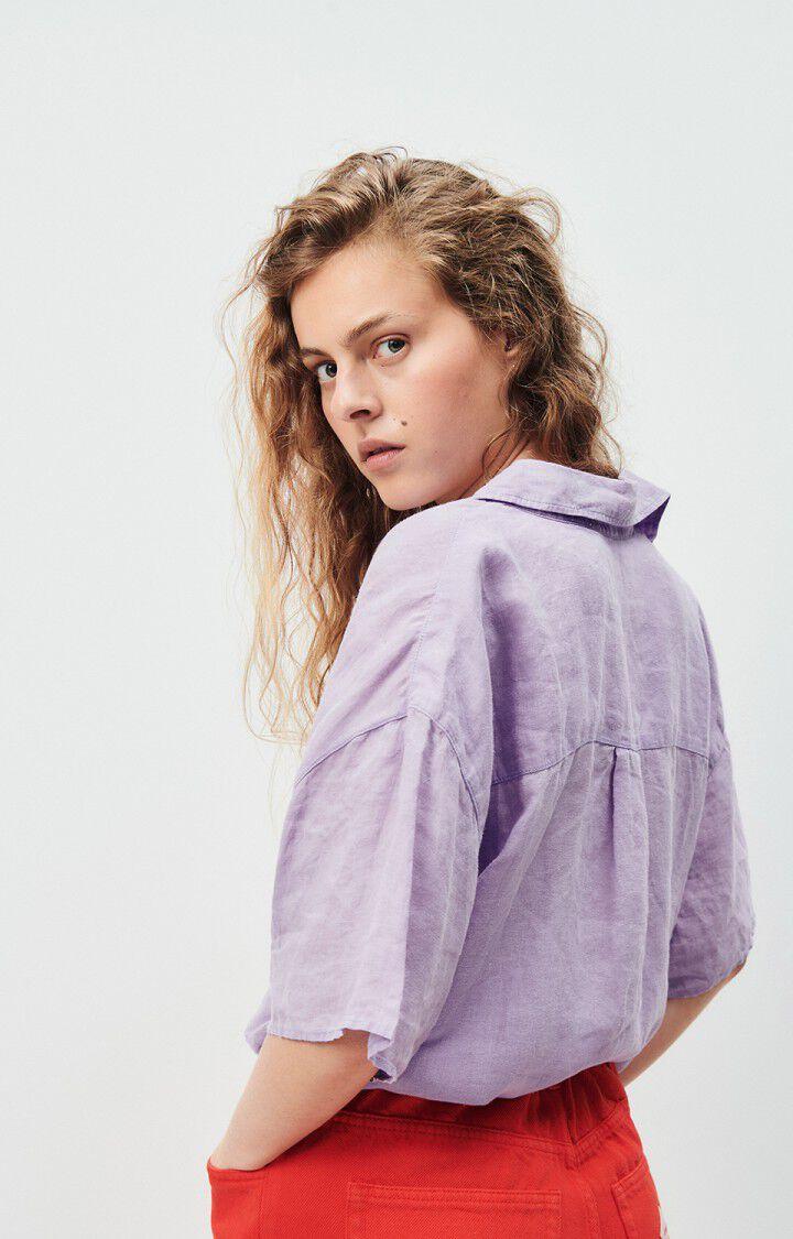 American Vintage Chemise Femme Ivybo - JACINTHE 21 Manches Courtes Violet - E24