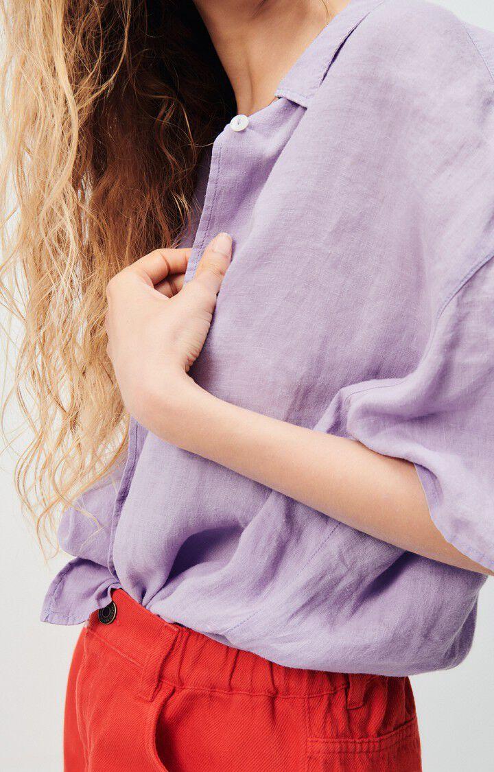 American Vintage Chemise Femme Ivybo - JACINTHE 21 Manches Courtes Violet - E24
