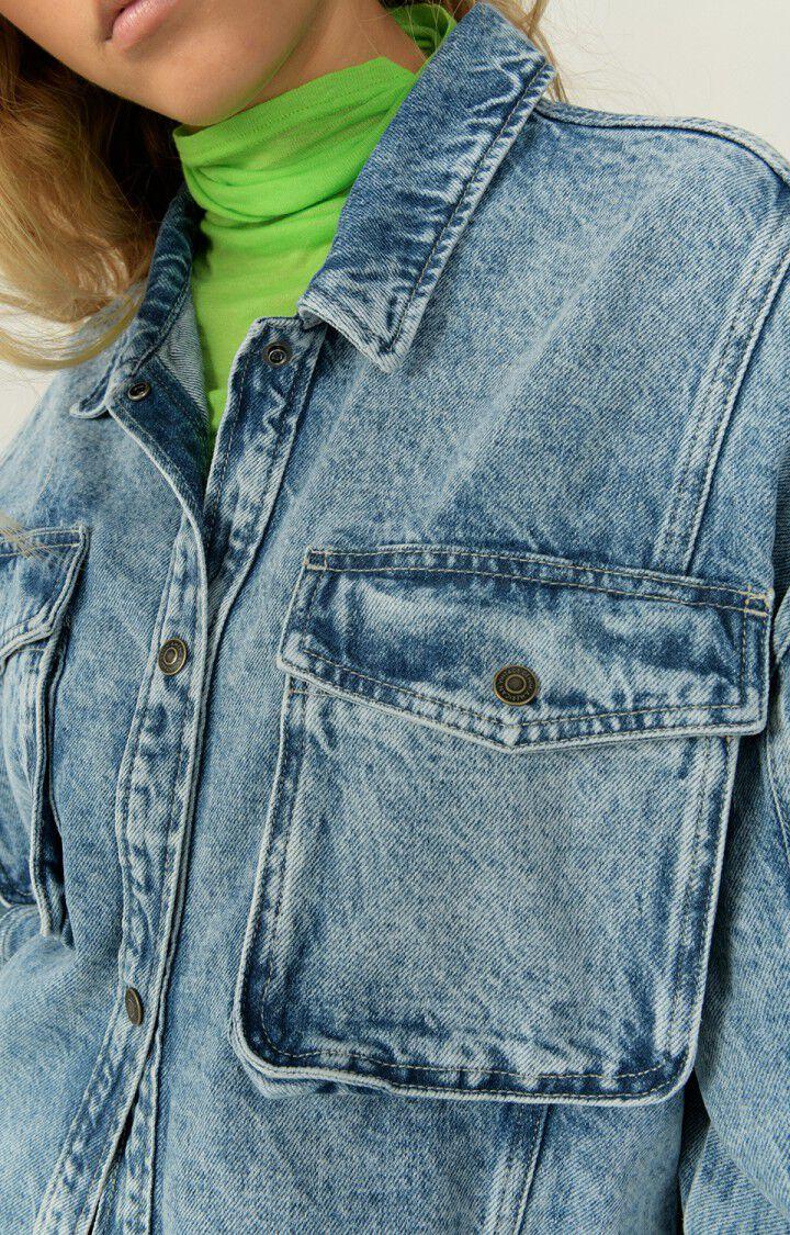 American Vintage Chemise Femme Joybird - STONE BLEU CLAIR 53 Manches Longues Bleu - H22