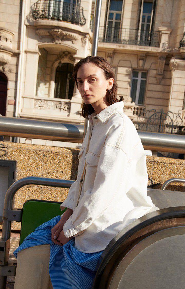 American Vintage Chemise Femme Jozastreet - OFF WHITE 50 Manches Longues Blanc - E25