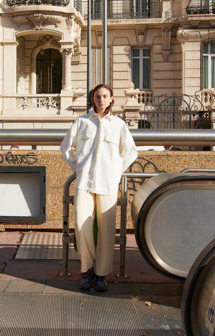 American Vintage Chemise Femme Jozastreet - OFF WHITE 50 Manches Longues Blanc - E25