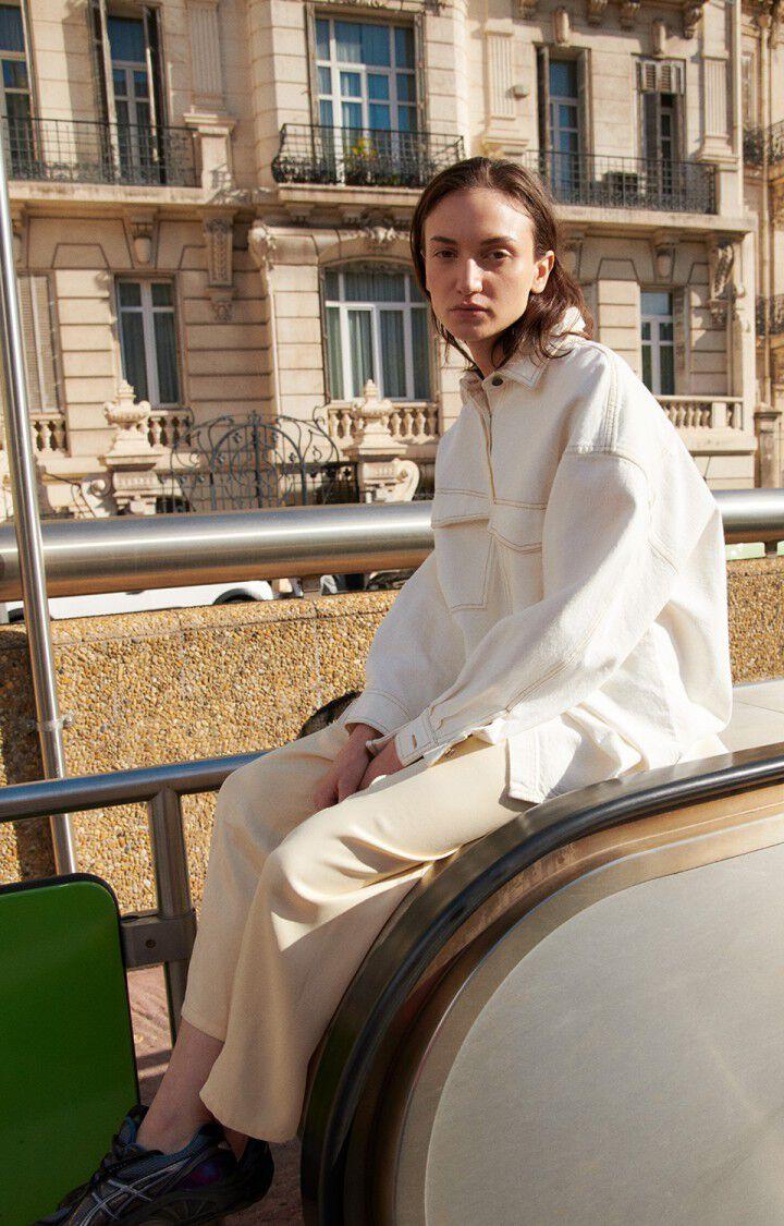 american vintage Chemise femme Jozastreet - OFF WHITE 50 Manches longues Blanc - E25